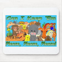 Animals Can I Keep all the animals? Mousepad