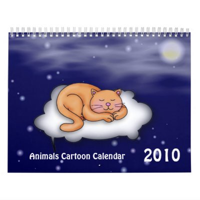 Animals Cartoon 2010 Calendar by elenaind