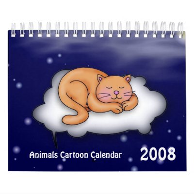 Animals Cartoon Calendar 2008/2009 by elenaind