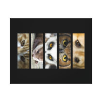 Animals Eyes Landscape Canvas Print