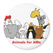 Animals for AIDS Magnet