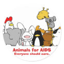 Animals for AIDS Stickers