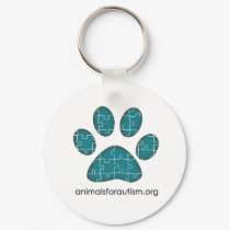 Animals for Autism Logo Keychain
