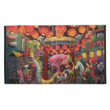 Animals in China Town iPad Case