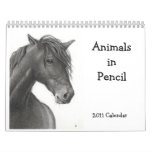 ANIMALS IN PENCIL: REALISM DRAWINGS CALENDAR