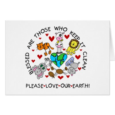 Animals Love Our Earth Cards by peace_environment