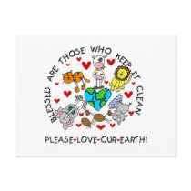 Animals Love Our Earth postcards