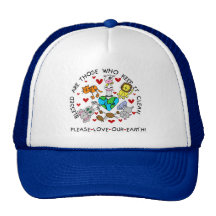 Animals Love Our Earth T-shirts and Gifts Trucker Hats