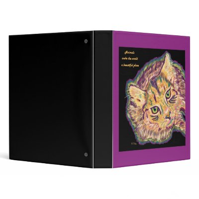 Animals Make the World a Beautiful Place binder by KKeleyArt