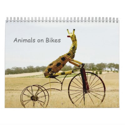 Animals on Bikes Calendar by yeocumolong