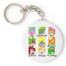 Animals on Parade Tshirts and Gifts Key Chain