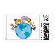 Animals Peace on Earth postage