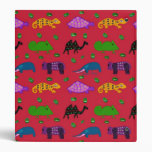 Animals - Purple Turtles & Blue Elephants Vinyl Binder