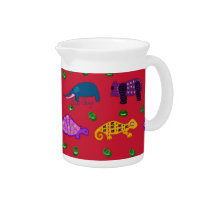Animals - Purple Turtles & Blue Elephants pitchers