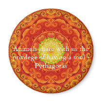 Animals share with us the privilege of having..... magnet