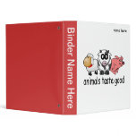 Animals Taste Good - Funny Meat Eaters Design Vinyl Binder