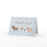 Animals Thank You Card