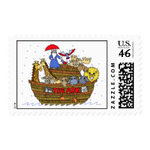 Animals Two by Two on Noah's Ark Postage