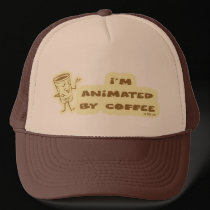 ANIMATED BY COFFEE hats