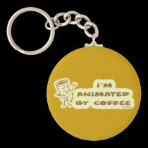 ANIMATED BY COFFEE keychains