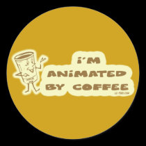ANIMATED BY COFFEE stickers
