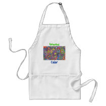 Animated Color, original abstract aprons