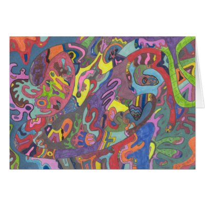 Animated Color, original abstract Cards by RLMdesignes