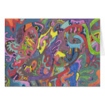 Animated Color, original abstract Cards