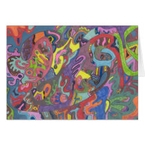 Animated Color, original abstract Cards
