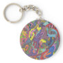 Animated Color, original abstract Key Chains