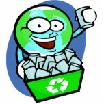 Animated earth recycling photo cut outs