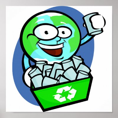Animated earth recycling poster by doonidesigns
