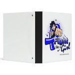 Animated Fight Like A Girl Anal Cancer Vinyl Binders