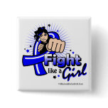 Animated Fight Like A Girl Anal Cancer Button