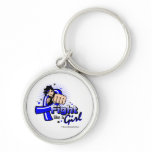 Animated Fight Like A Girl Anal Cancer Keychain