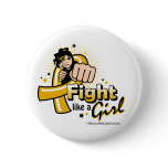 Animated Fight Like A Girl Appendix Cancer Buttons