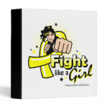 Animated Fight Like A Girl Bladder Cancer binders