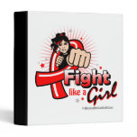 Animated Fight Like A Girl Blood Cancer binders
