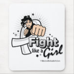 Animated Fight Like A Girl Bone Cancer Mouse Pads