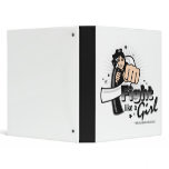 Animated Fight Like A Girl Carcinoid Cancer 3 Ring Binder