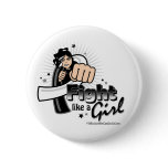 Animated Fight Like A Girl Carcinoid Cancer Buttons