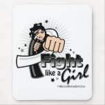 Animated Fight Like A Girl Carcinoid Cancer Mousepads