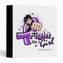 Animated Fight Like A Girl Domestic Violence Binders