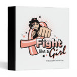 Animated Fight Like A Girl Endometrial Cancer binders