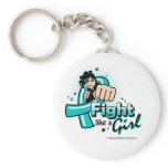 Animated Fight Like A Girl Interstitial Cystitis Keychains