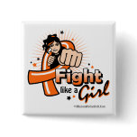 Animated Fight Like A Girl Kidney Cancer Pins