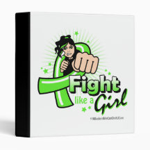 Animated Fight Like A Girl Non-Hodgkin's Lymphoma Binder