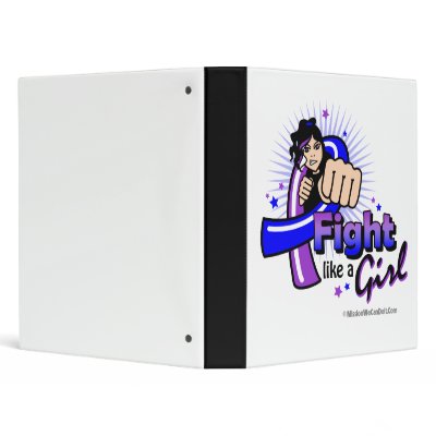 Animated Fight Like A Girl Pediatric Stroke Binder by MissionWeCanDoIt