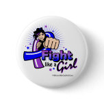 Animated Fight Like A Girl Pediatric Stroke Pins