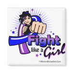 Animated Fight Like A Girl Pediatric Stroke Magnet